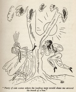 „Plenty of Cute Scenes...”, ilustracja z „But Gentlemen Marry Brunettes” Anity Loos, opublikowanej w 1928 roku